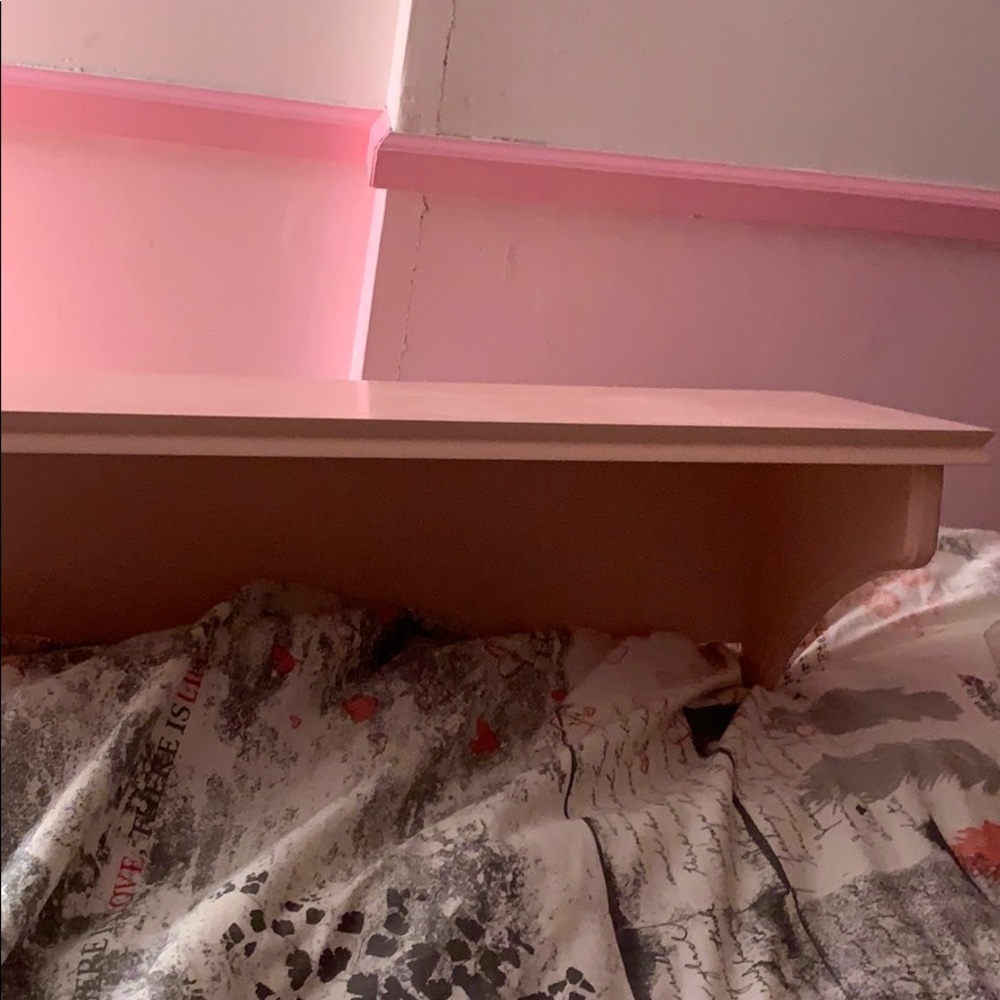 Pink shelf